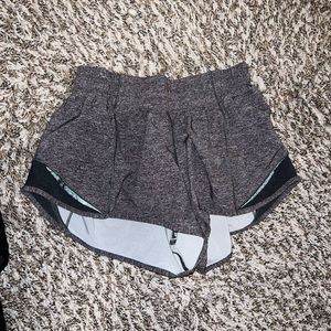 Gray lululemon hotty hot short